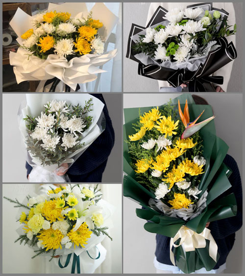 广东肇庆市怀集县蓝钟镇白事花束代送